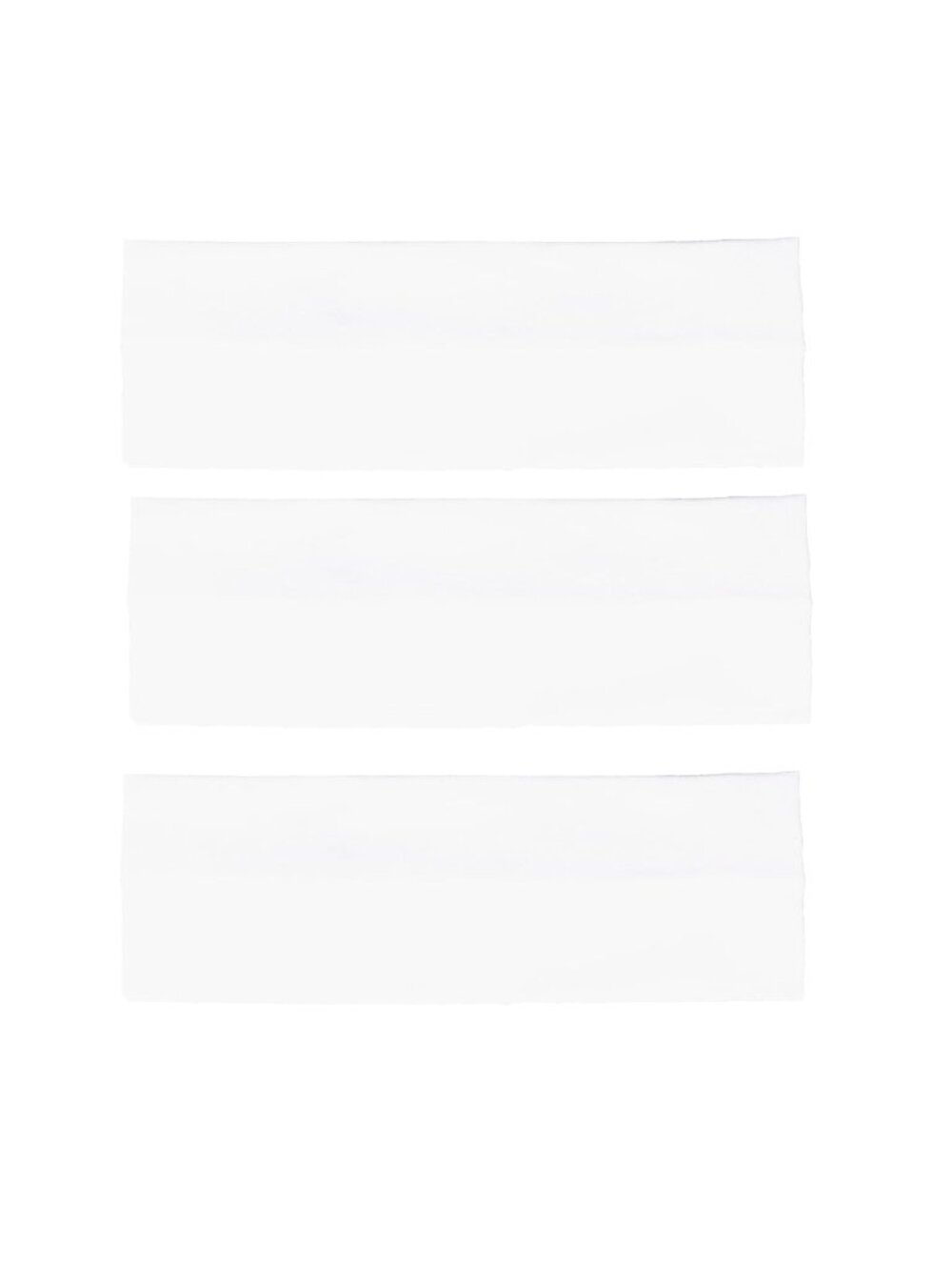 Women's White 3 PCS Cotton Non Slip Hair Bands Sweat Thick Hair Accessories